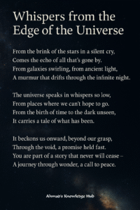 Poem - Whispers from the Edge of the Universe