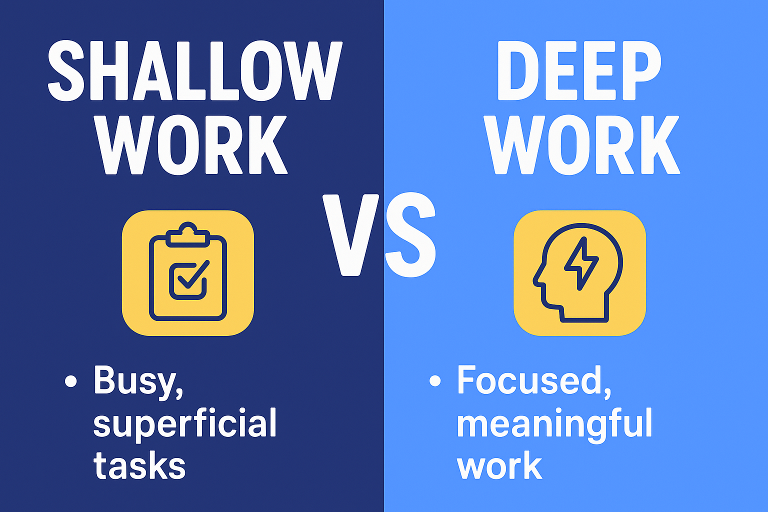 Shawllow vs deep work