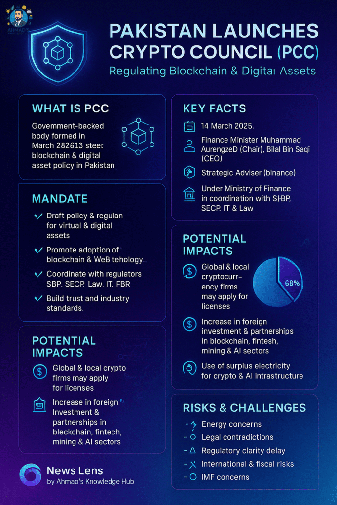 Pakistan Launches Crypto Council to Regulate Blockchain & Digital Assets (Infographic)