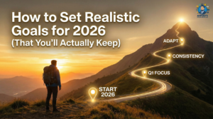 A motivating landscape showing a path to success, representing realistic goal setting for 2026.